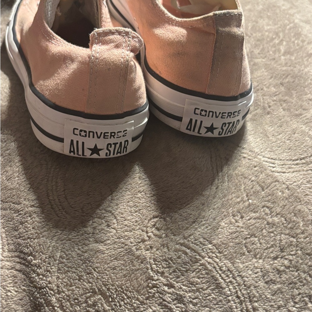 Converse Peach All Star Chuck Taylors Sneakers Women’s size 9/ Men’s size 7 - Picture 7 of 13